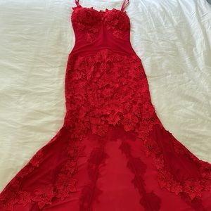 Nordstrom red dress, size small, red, prom, stretchy material.